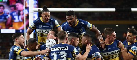 Ryan papenhuyzen of the storm is tackled by clinton gutherson of the eels during the round nine nrl match between the melbourne storm and the parramatta eels at suncorp stadium on may 11, 2019 in brisbane, australia. Storm v Eels, Qualifying Final in photos - Eels