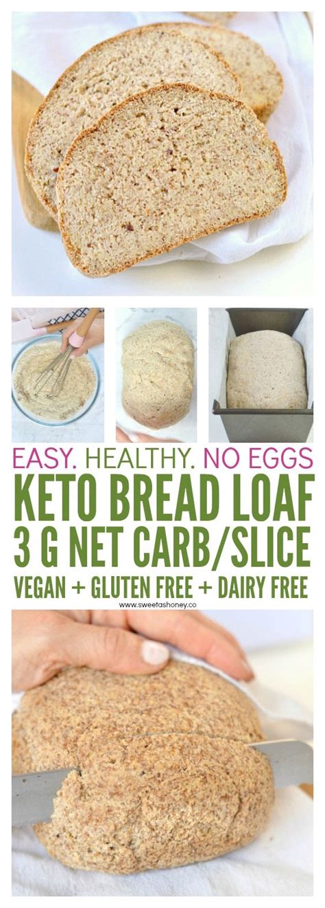 ½ cup of melted butter. Keto bread loaf No Eggs, Low Carb with coconut flour ...