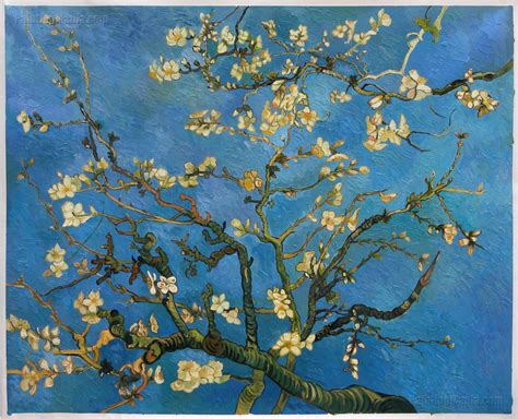 Van gogh borrowed the subject, the bold outlines and the positioning of the tree in the picture plane from japanese printmaking. Branches with Almond Blossom | Van gogh flowers, Van gogh ...