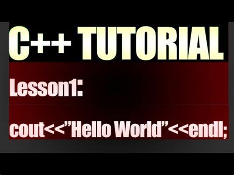 C++ Programming Tutorial - Part1- Start to finish ...