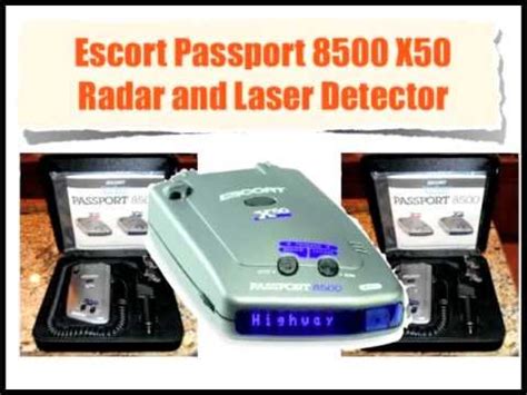 Unlike other acclaimed radar detectors from the company, it was available for purchase at below $300. Escort Passport 8500 X50 Radar and Laser Detector - YouTube