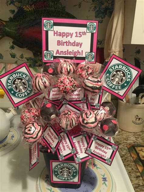 The pops are each made by hand for the chain just as you will now create this delicious starbucks birthday cake pop recipe. Starbucks cake pops | Starbucks cake pops, Happy 15th ...