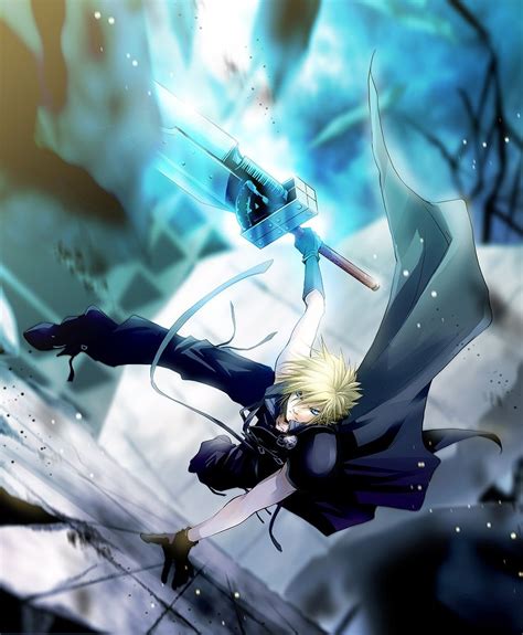 The strife of cloud lol for the.both of us. Cloud Strife. Fan art. Final Fantasy VII: Advent Children ...
