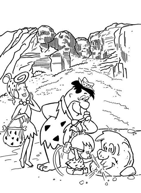 < the images shown on this page are for informational purposes, in order to get to know the cartoon characters. Flintstones Coloring Pages