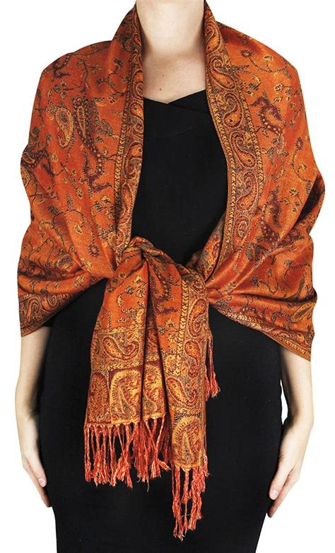 Maybe you would like to learn more about one of these? ***Table overlay Reversible Paisley Floral Shawl (Pumpkin ...