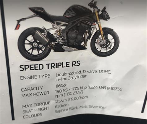 See 52 results for triumph speed triple r for sale at the best prices, with the cheapest ad starting from £3,499. Street Triumph : La Speed Triple 1200 RS se dévoile et ...