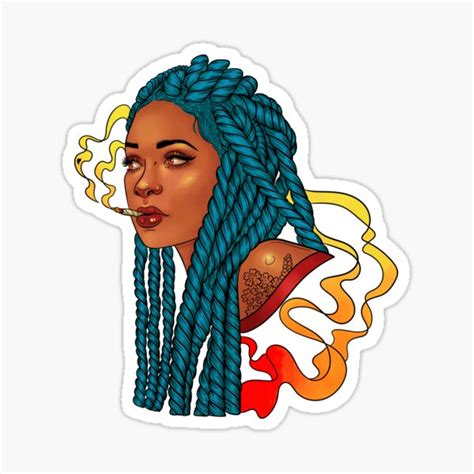 See more ideas about drawings, trippy drawings, trippy. "Stoner Girl | Forget Me Not" Sticker by Meowgress | Redbubble