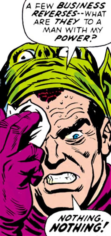 Norman osborn was a brilliant scientist and businessman/industrialist who was known for his contributions to nanotechnology. Green Goblin | Green goblin, Norman osborn, Goblin
