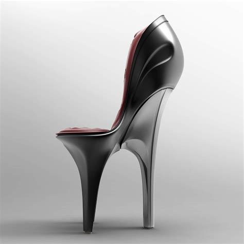 Red high heel chair are also offered with features such as extra footrests, and adjustable height. High-Heel Chair Design | C.K CHUANG // IDEAL FORMS