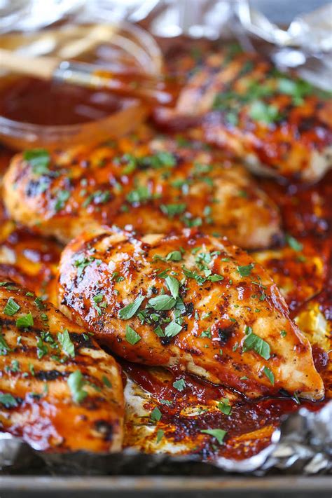 One of the most loved proteins in the entire world. BBQ Chicken Breasts - Damn Delicious