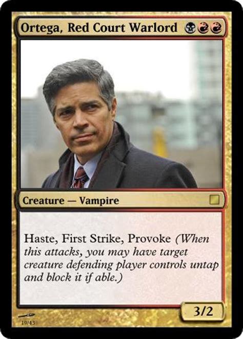 Only appears in one book, doesn't play an important part in it, is just your average vanilla human, ect. Dresden Files Magic: The Gathering Cards (x-post from r ...