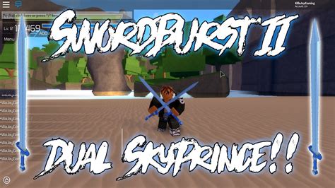 Roblox swordburst 2 the rarest & strongest weapon in swordburst 2!! Dual SkyPrince!! | SwordBurst 2 | Review - YouTube