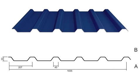 Unsere trapezbleche eignen sich für langlebige und günstige. Trapezblech M 35/207 Stahl ab 0,63 mm