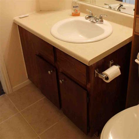 This works best for small areas and corners. Refinish Bathroom Cabinets - Home Furniture Design