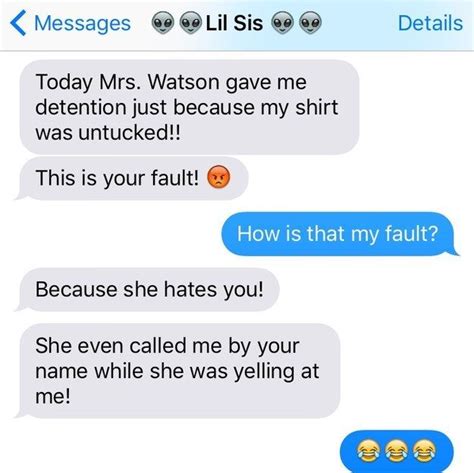 Sports jokes bring out the athlete in everyone. 17 Ridiculous Texts All Siblings Have Sent To Each Other ...