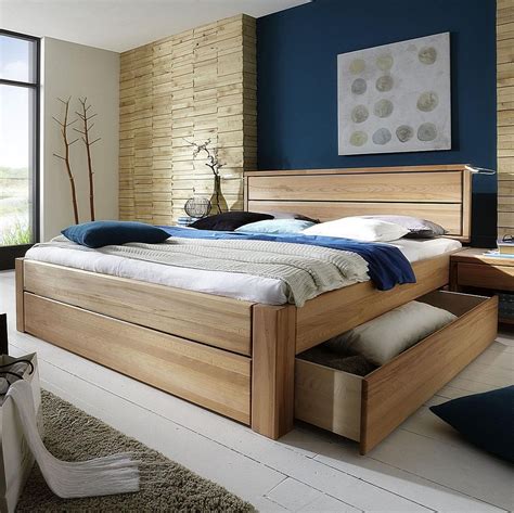 Sehr beliebt als ehebett oder gästebett. Massivholz Bett mit Schubladen 180x200x45cm Kernbuche geölt Doppelbett Holzbett | eBay