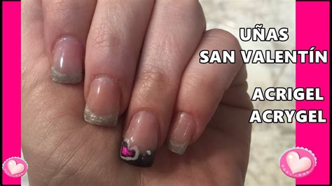 Es una celebración tradicional en la que los enamorados, novios y esposos expresan su amor y cariño mutuamente. Diseño Uñas San Valentín Corazones - Valentine's Day Nail Art - Uñas gel acrigel en casa - YouTube