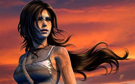 PC-Spiel, Lara Croft, Tomb Raider, Sonnenuntergang 1920x1200 HD ...