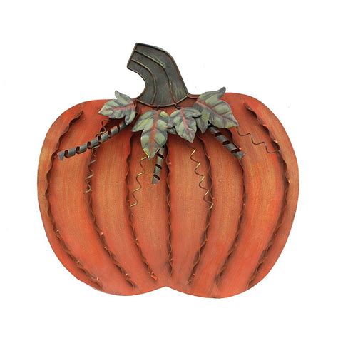 Garden ornaments can give a personality to any home yard turning it into a special place with character and style. Halloween Do It Yourself - YK Decor Metal Pumpkin Harvest Fall Decor Thanksgiving Halloween ...