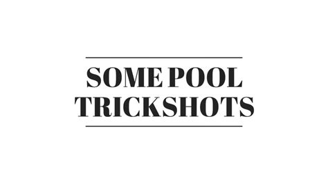 8 ball pool trickshots is a free app for android, that makes part of the category 'sports'. Beginner 8 Ball Pool Trickshots | Indian Girl Pool ...