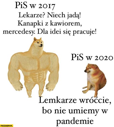 You might be surprised to know that the word meme didn't originate online. PiS w 2017 lekarze niech jadą, PiS w 2020 lekarze wróćcie ...