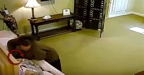 Voyeur real footage from a spy camera in solarium. Grandma is dead in the coffin - then a hidden cam catches ...