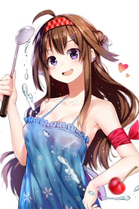 Welcome to a good website all. Kongou w/ naked apron | Anime Amino