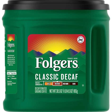 Receive emails filled to the brim with folgers news, recipes, and other exclusive content. Folgers Classic Decaf Medium Roast Ground Coffee Review ...