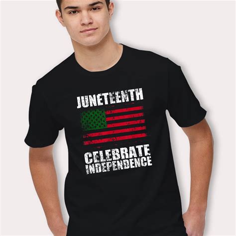 Emancipation proclamation on an anti racism. Juneteenth African Flag Black Independence T Shirt - Hotvero