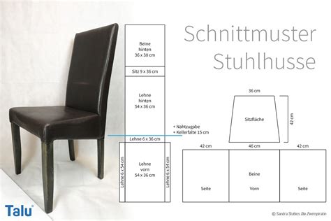 Stuhlhussen sind eine besondere art, um sitzmöbel auf elegante weise aufzuwerten. Stuhlhussen nähen - Anleitung und Schnittmuster für einen ...