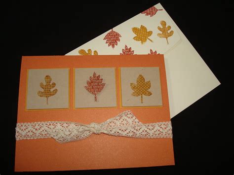 I took a busy pattern paper for the top half and. My Make and Take Place: Thanksgiving Cards!