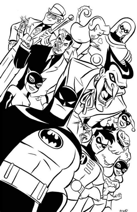The youngster robin with the rope. Animated Batman Coloring Pages Batman Animated Series ...