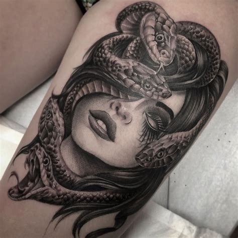Get some snake tattoo design inspirations for your next inking? Medusa in 2020 | Medusa tattoo, Greek tattoos, Tattoos