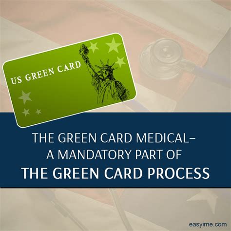 Green card (lawful permanent resident status), you must undergo a medical examination. The #GreenCard Medical - A Mandatory Part Of The Green Card Process | Green cards, Medical, Cards