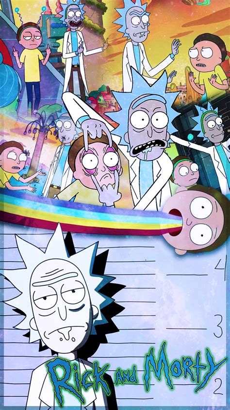 Use images for your pc, laptop or phone. ricky and morty × wallpaper//by: ・ @ѕσfιωαк ・ | Cartoon ...
