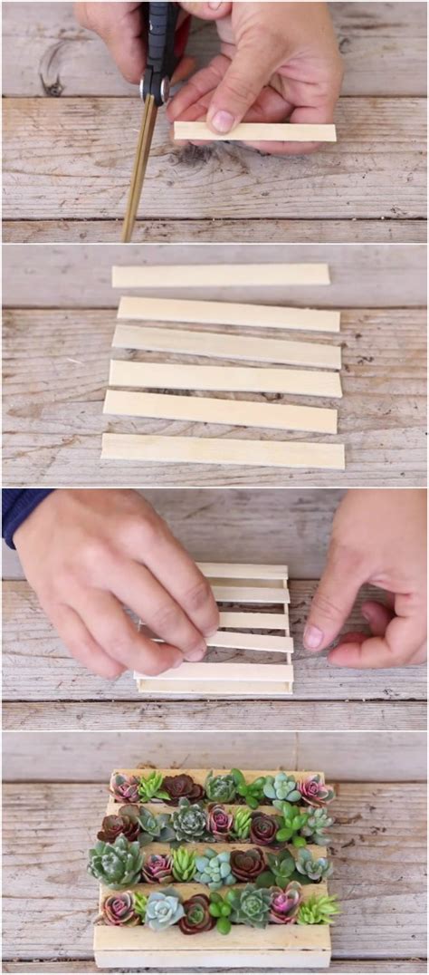 I remember a few years ago when you could go for a walk and find a pallet on every corner just lying there waiting for someone to take it. Make the Cutest Succulent Mini-Pallet EVER Out of Popsicle ...