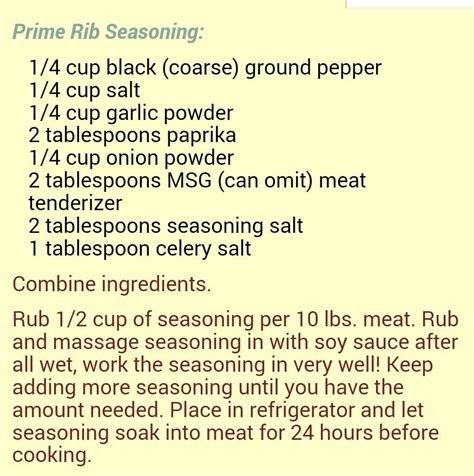 Traeger prime rib rub recipe. Prime rib rub | Prime rib rub, Prime rib rub recipe, Prime rib