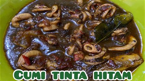 #kulineranyuk kuah hitam dari tinta cumi cumi ini bikin rasa gurihnya alami, lho! Resep mudah masak cumi kuah hitam - YouTube