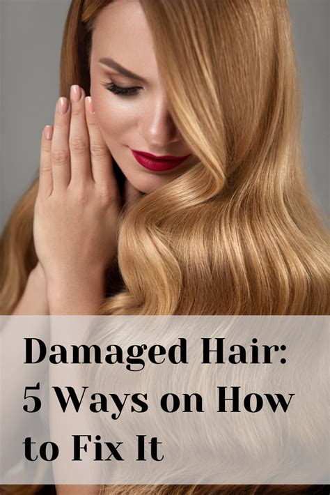 How to solve heat damaged hair. Damaged Hair: 5 Ways on How to Fix It | Damaged hair, Heat ...