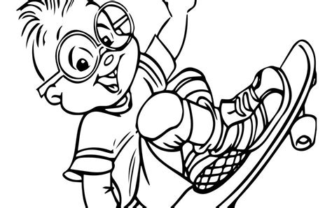 Chipmunk coloring pages to print. Simon The Chipmunk Coloring Pages - Fasucsowy