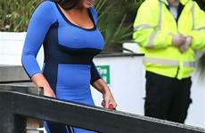 lauren goodger pokies blue dress promotes dvd fitness london piece her nude aznude thefappening hawtcelebs