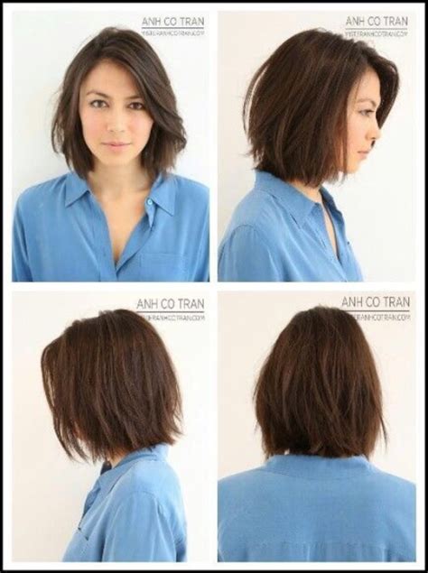 When you cut the hair in short lengths, they can give you an outstanding volume. medium hairstyles on Tumblr