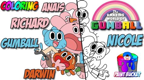 Play on your own or with a friend, as gumball and darwin compete to complete a a series of very different challenges, from jousting and jumping to marching and throwing, as well as a good old game of tug of war, will test your credentials. The Amazing World of Gumball Coloring Page - Cartoon ...