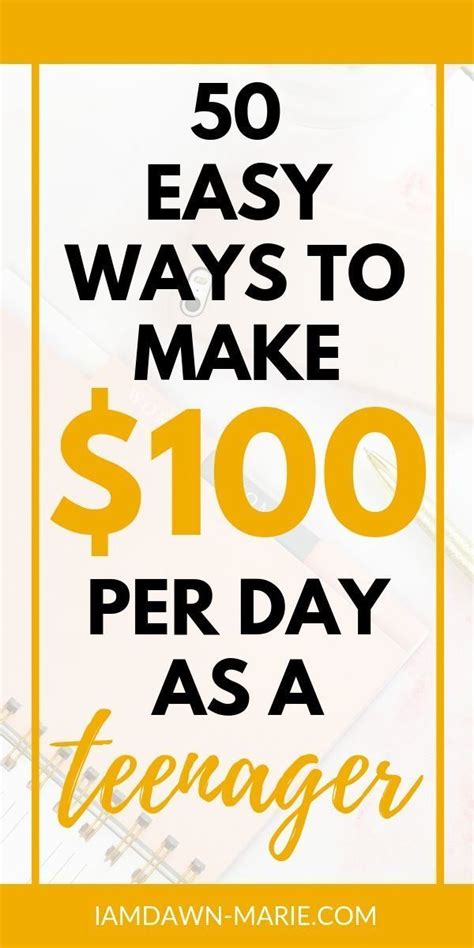 Ways for teens to make money online. 50 Ways to Make Money as a Teenager Including BEST Jobs For Teens, #Including #Jobs #makemon ...