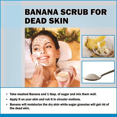 Apple is also another useful method on how to remove dead skin cells naturally from your face and body that you this amazing ebook reveals to you top 100 home remedies & prevention tips for health & beauty conditions. Use Banana Scrub for Face Dead Skin Removal | Home ...