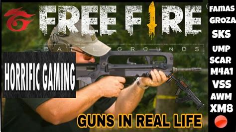 In this mode, each ff player fights against 7 other players until the end of the fight that takes place on the bermuda map. Free Fire All Guns in Real Life!Real Life Comparison of ...