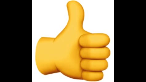 Versions with a skin tone modifier applied: Thumbs up Emoji - YouTube