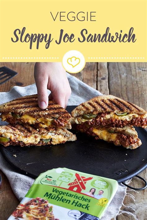 Die hauptzutat des vegane mühlen hacks von der rügenwalder mühle ist soja bzw. Sloppy-Joe-Sandwich mit vegetarischem Hack | Rezept ...