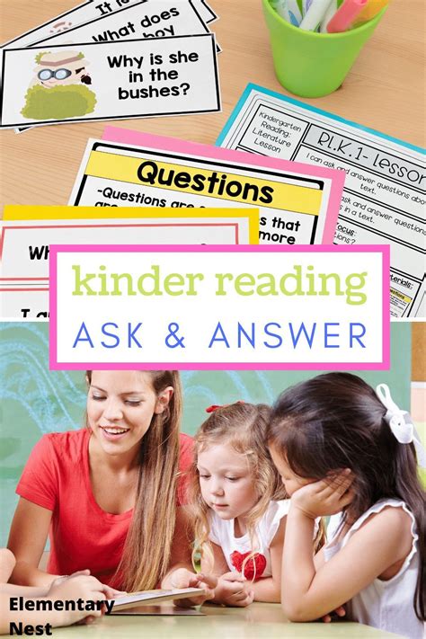 asking answering questions kindergarten rlk1 with