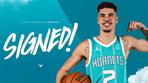 Charlotte hornets point guard lamelo ball's versatility as a passer, scorer and rebounder earned him nba rookie of the year honors wednesday despite missing 21 games with a. LaMelo Ball officially signs with Charlotte Hornets | wltx.com
